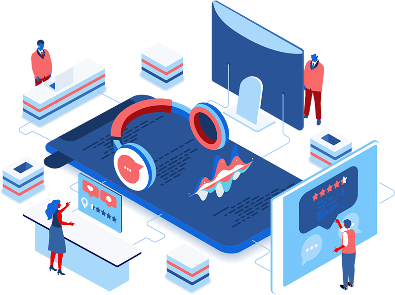 customer-support-3055-base Proactive Customer Support - illustration representing egforit Softwares expert IT support services team, listening and responding to our clients